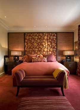 modern red dubai carpet