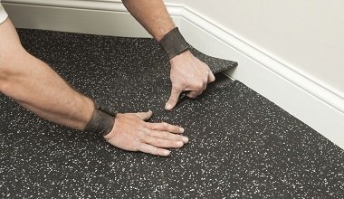 rubber flooring installation