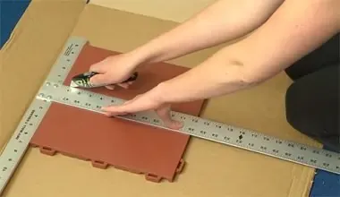 rubber flooring cutting